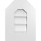 Ekena Millwork Octagonal Top Surface Mount PVC Gable Vent w/ 3-1/2"W x 1"P Standard Frame, 12"W x 16"H GVPOT12X1601SN - alternate 1